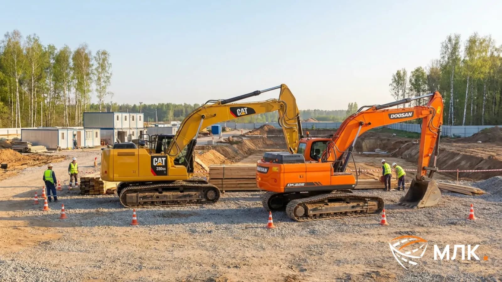 CAT 330GC или Doosan DX225: какой экскаватор взять в аренду под вашу задачу