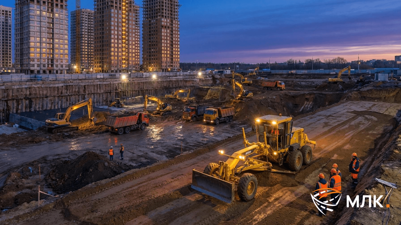 Аренда автогрейдера для уклонов на парковках и площадках: водоотвод без проблем