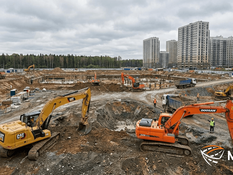 Экскаватор для котлована под склад: CAT 330 или Doosan 225 — что выбрать для эффективной работы