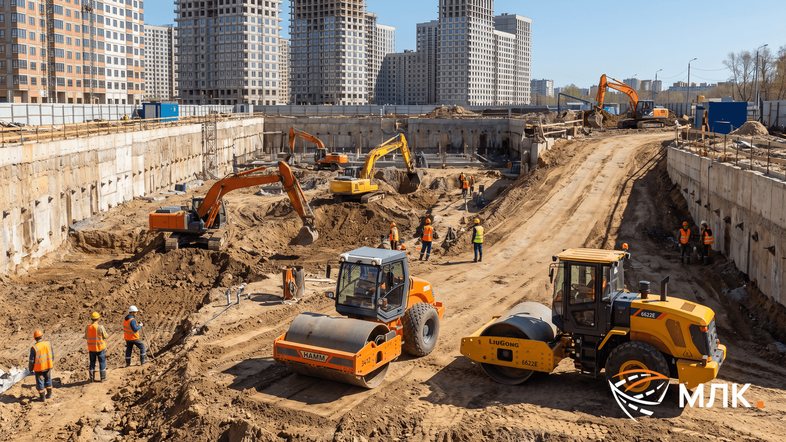 Аренда грунтового катка в Москве и МО: парк HAMM, LiuGong и CAT