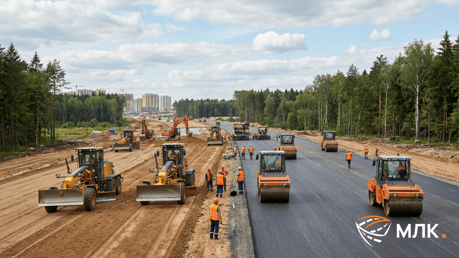 Аренда спецтехники для дорожного строительства в Москве: грейдер, каток, экскаватор