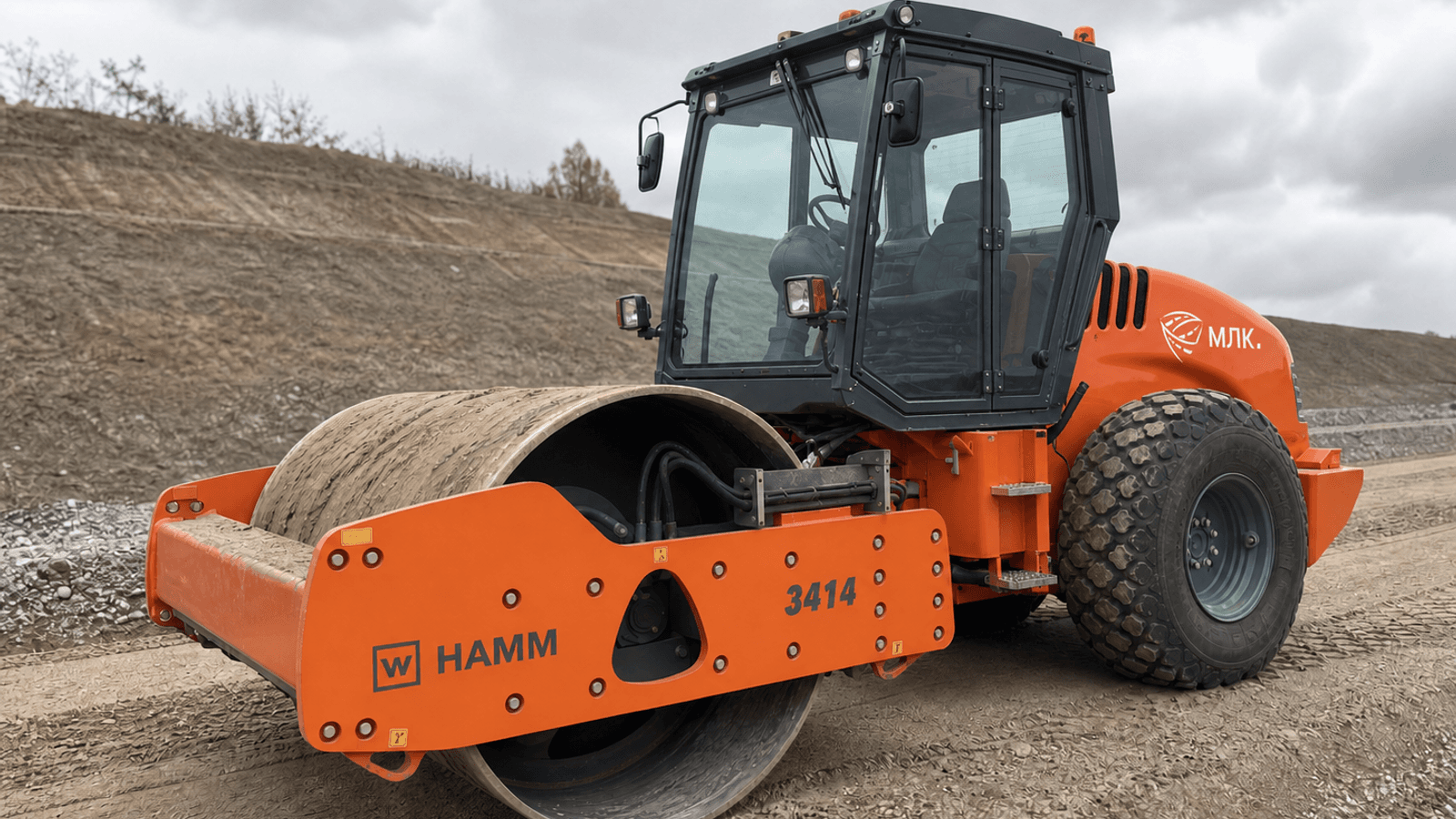 Грунтовый каток HAMM 3414 (+ бандаж)