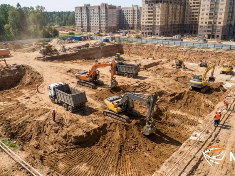 Аренда экскаватора для траншеи: как рассчитать глубину и ширину и подобрать технику