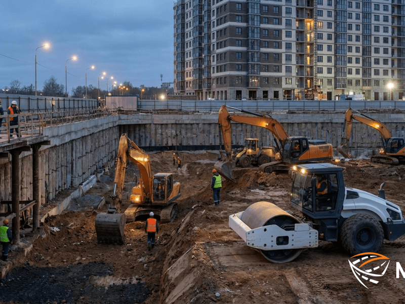 Уплотнение грунта на набережной и причале: как работает каток у воды