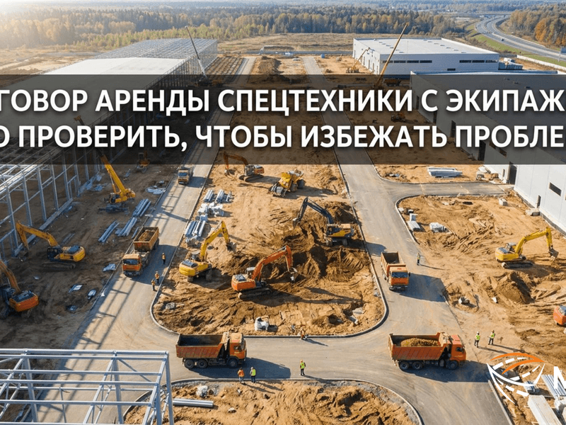 Договор аренды спецтехники с экипажем: что проверить, чтобы не платить за чужой простой