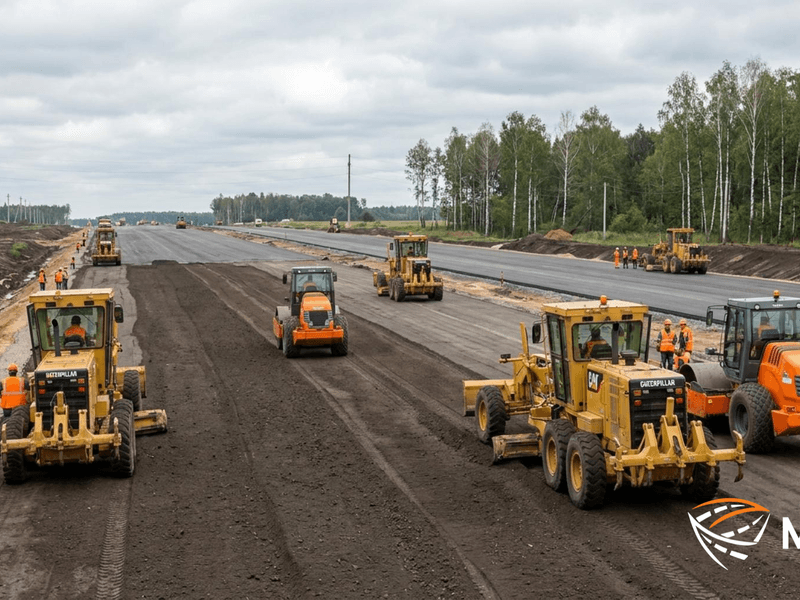 Аренда автогрейдера и катка: вертикальная планировка и благоустройство территории в Москве и МО