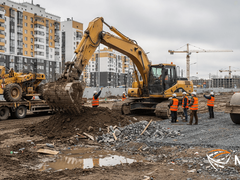 Перевозка спецтехники и экскаваторов тралом в Москве и МО: цены и особенности