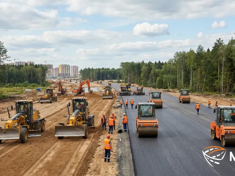 Аренда спецтехники для дорожного строительства в Москве: грейдер, каток, экскаватор